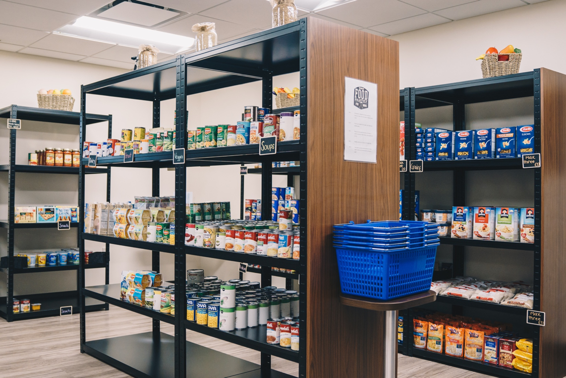 Inside of the Student Food Pantry